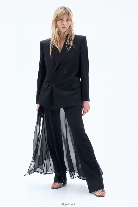 Filippa K L8HHT172 Bekleidung Schwarz Frauen Zweireihiger Blazer