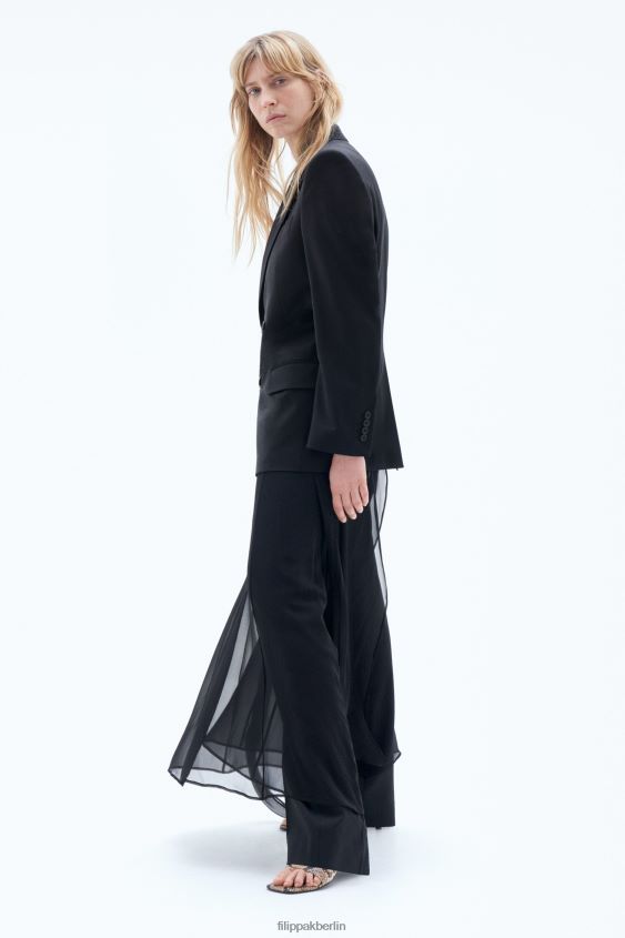 Filippa K L8HHT172 Bekleidung Schwarz Frauen Zweireihiger Blazer