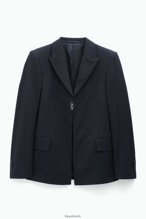 Filippa K L8HHT177 Bekleidung Schwarz Frauen Einreihiger Blazer
