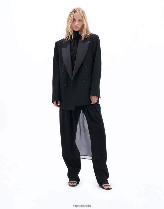 Filippa K L8HHT178 Bekleidung Schwarz Frauen Smoking-Blazer