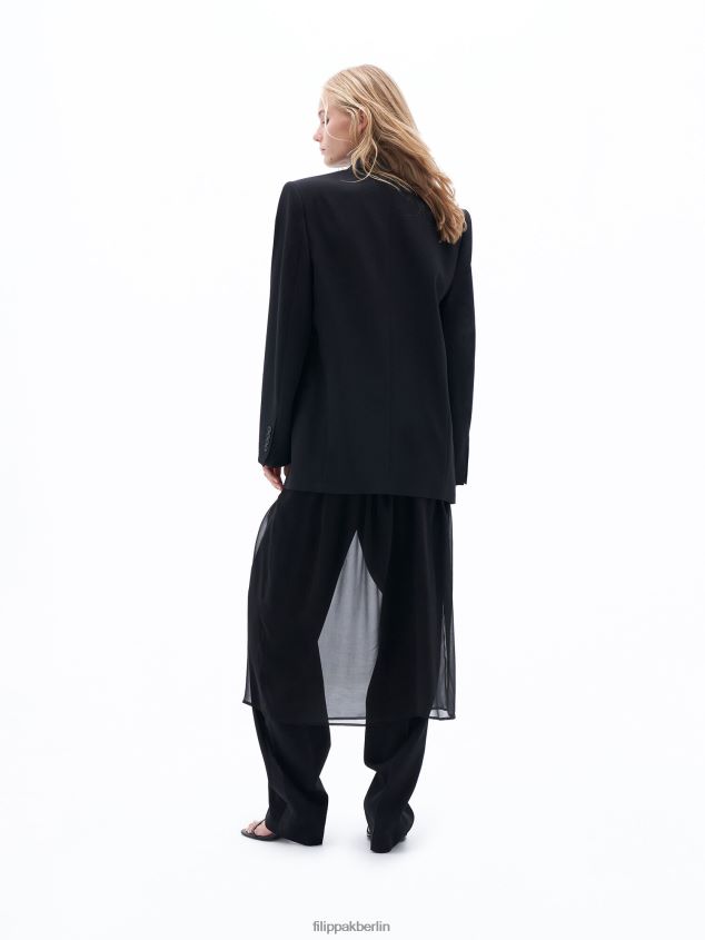 Filippa K L8HHT178 Bekleidung Schwarz Frauen Smoking-Blazer