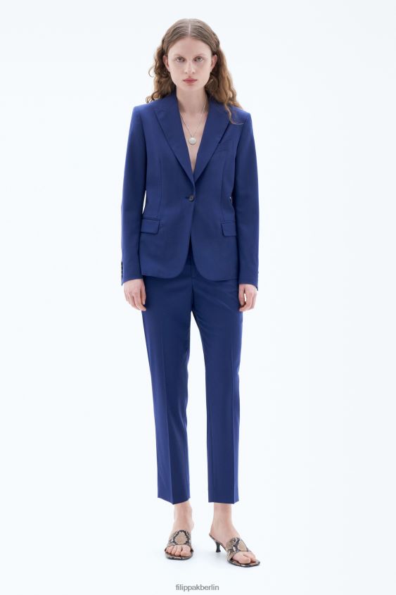 Filippa K L8HHT179 Bekleidung Meerblau Frauen Sasha Cool Wollblazer