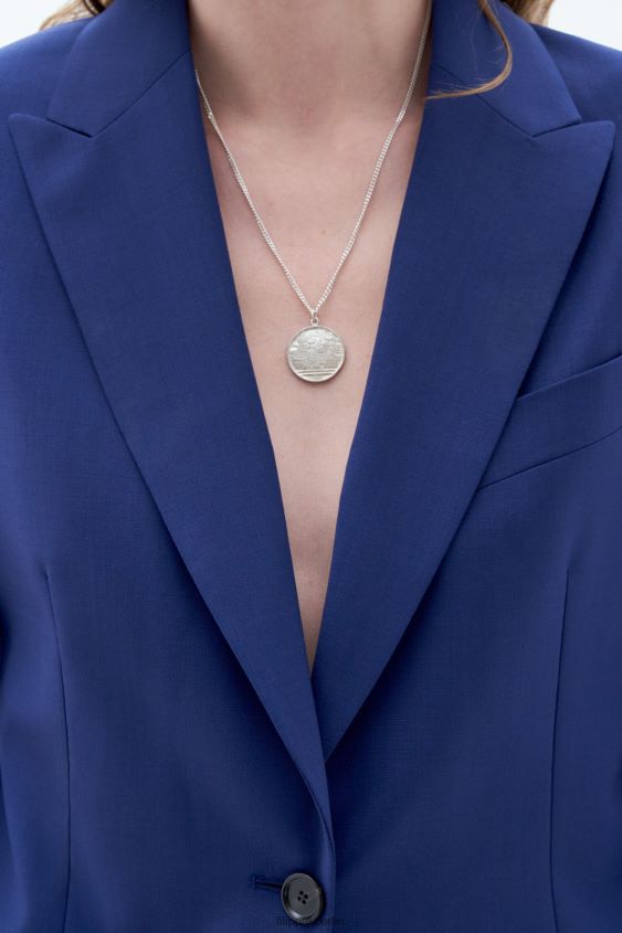 Filippa K L8HHT179 Bekleidung Meerblau Frauen Sasha Cool Wollblazer