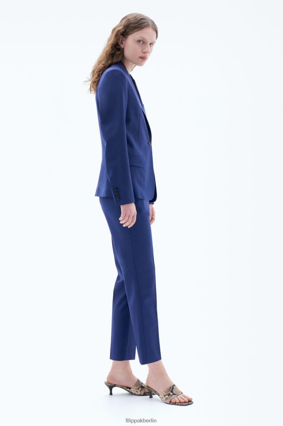 Filippa K L8HHT179 Bekleidung Meerblau Frauen Sasha Cool Wollblazer