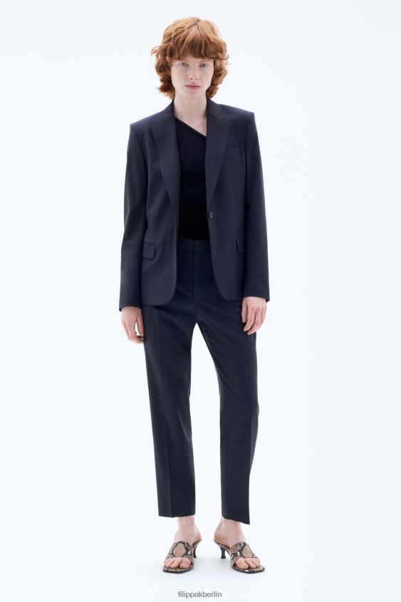 Filippa K L8HHT181 Bekleidung dunkles Marineblau Frauen Sasha Cool Wollblazer