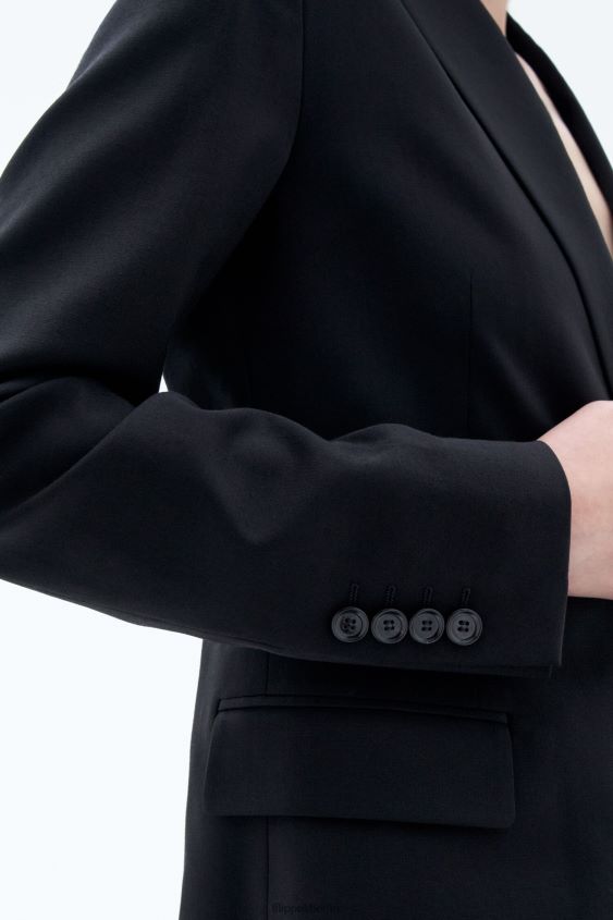 Filippa K L8HHT182 Bekleidung Schwarz Frauen Sasha Cool Wollblazer