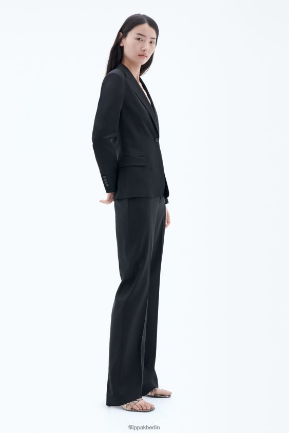Filippa K L8HHT182 Bekleidung Schwarz Frauen Sasha Cool Wollblazer