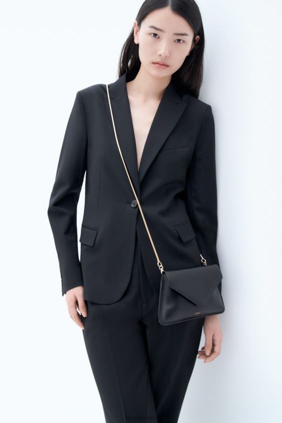 Filippa K L8HHT182 Bekleidung Schwarz Frauen Sasha Cool Wollblazer