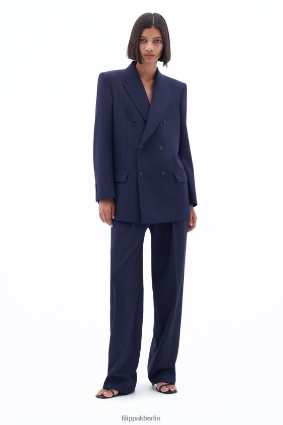 Filippa K L8HHT186 Bekleidung Marine Frauen Zweireihiger Blazer