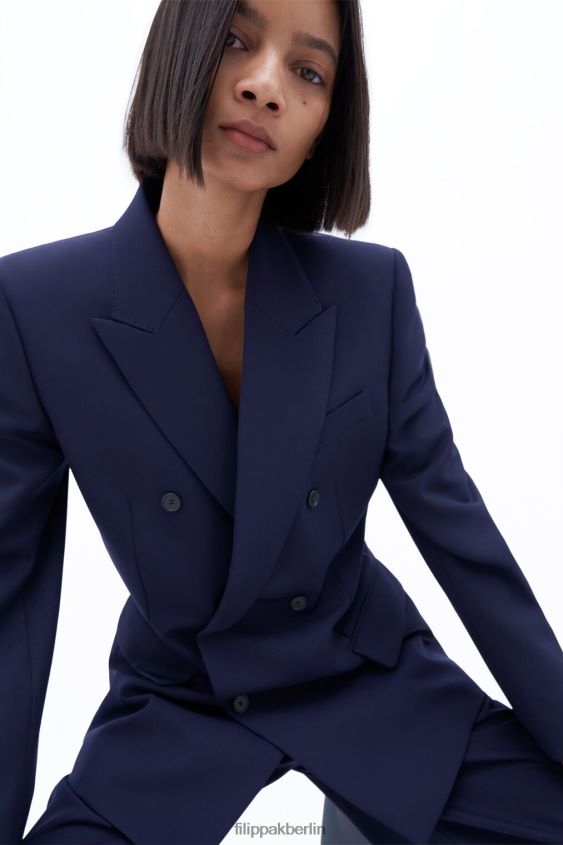 Filippa K L8HHT186 Bekleidung Marine Frauen Zweireihiger Blazer