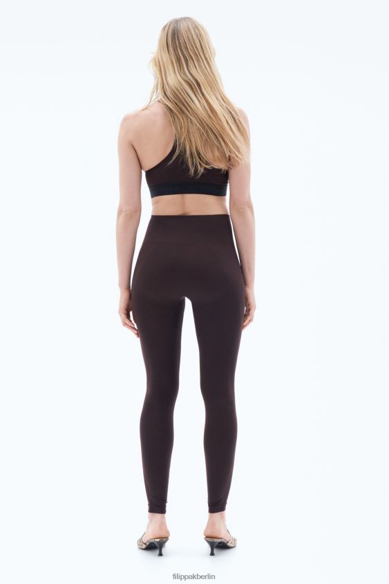 Filippa K L8HHT232 Bekleidung lilabraun Frauen Hohe nahtlose Leggings