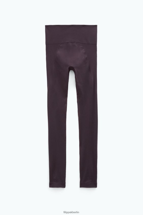 Filippa K L8HHT232 Bekleidung lilabraun Frauen Hohe nahtlose Leggings
