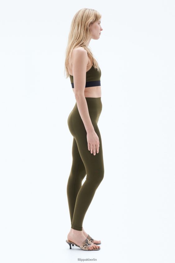 Filippa K L8HHT233 Bekleidung olivgrün Frauen Hohe nahtlose Leggings