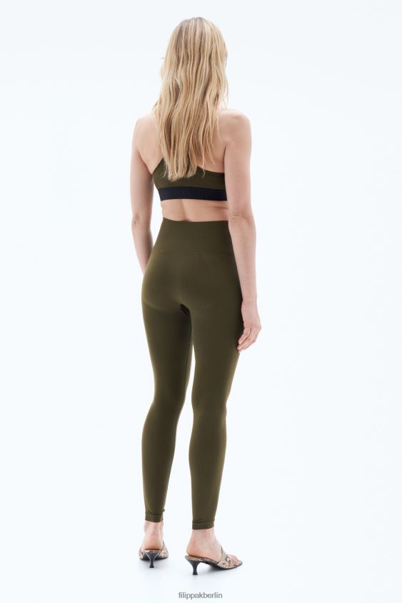 Filippa K L8HHT233 Bekleidung olivgrün Frauen Hohe nahtlose Leggings