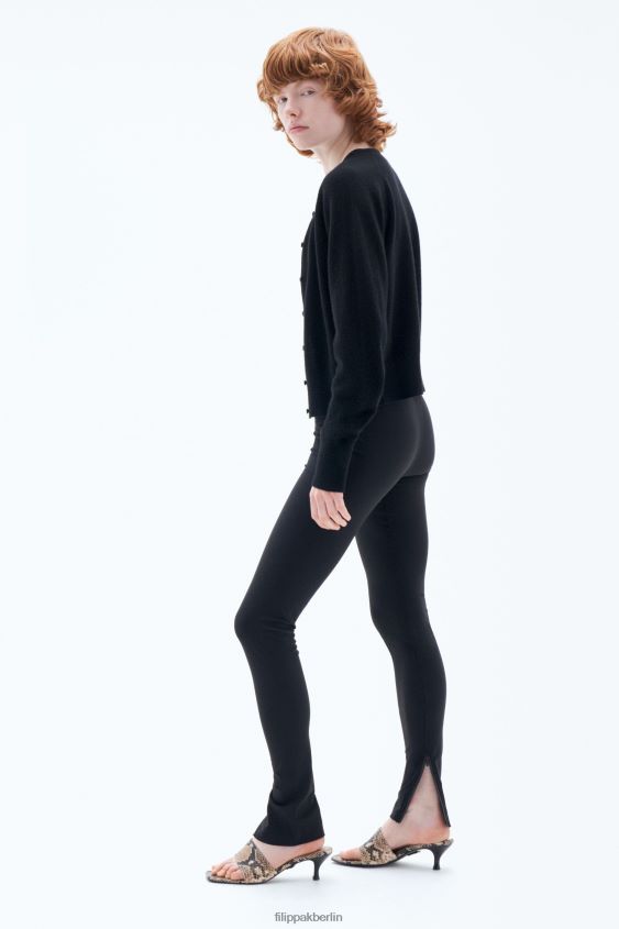 Filippa K L8HHT234 Bekleidung Schwarz Frauen Leggings mit Reißverschluss