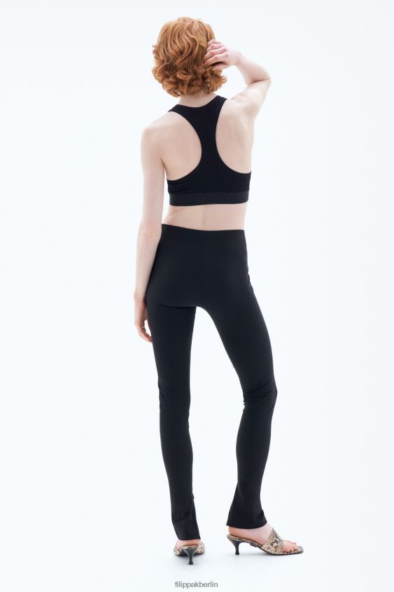 Filippa K L8HHT234 Bekleidung Schwarz Frauen Leggings mit Reißverschluss
