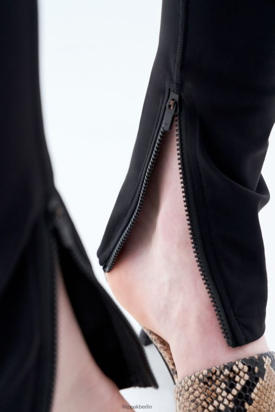 Filippa K L8HHT234 Bekleidung Schwarz Frauen Leggings mit Reißverschluss