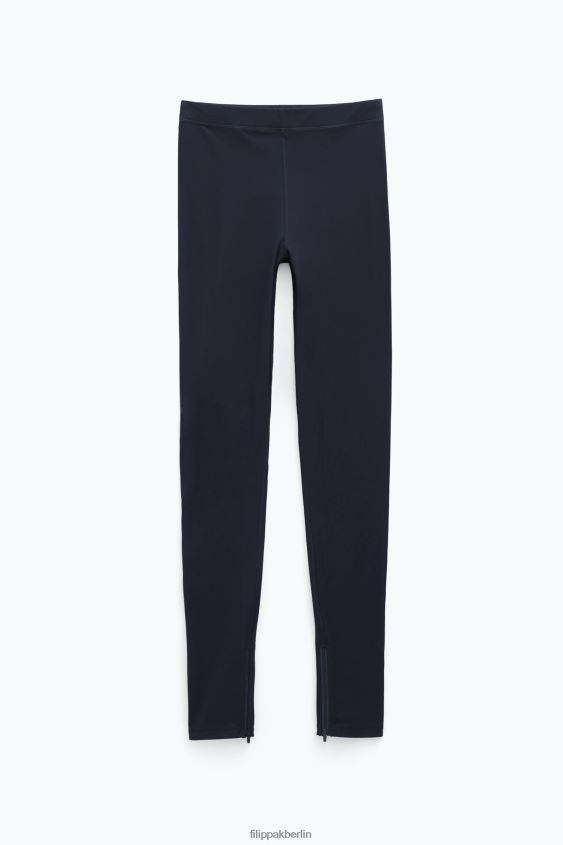 Filippa K L8HHT234 Bekleidung Schwarz Frauen Leggings mit Reißverschluss