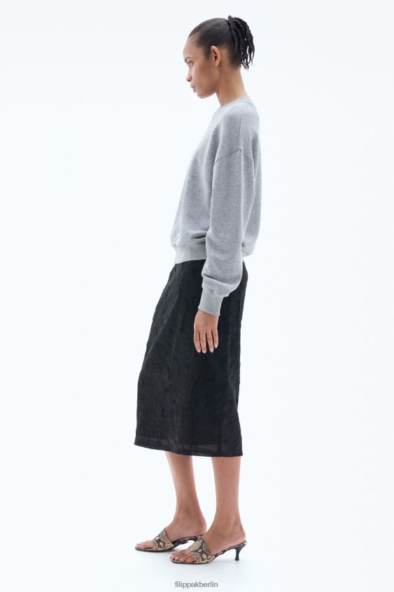 Filippa K L8HHT132 Bekleidung hellgrau meliert Frauen Sweatshirt