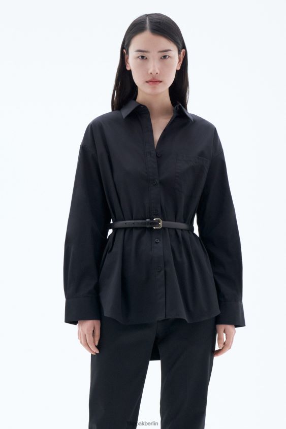 Filippa K L8HHT187 Bekleidung Schwarz Frauen Sammy-Shirt