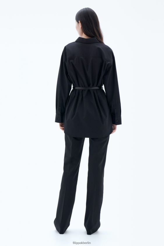 Filippa K L8HHT187 Bekleidung Schwarz Frauen Sammy-Shirt