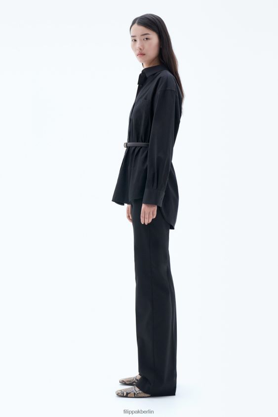 Filippa K L8HHT187 Bekleidung Schwarz Frauen Sammy-Shirt