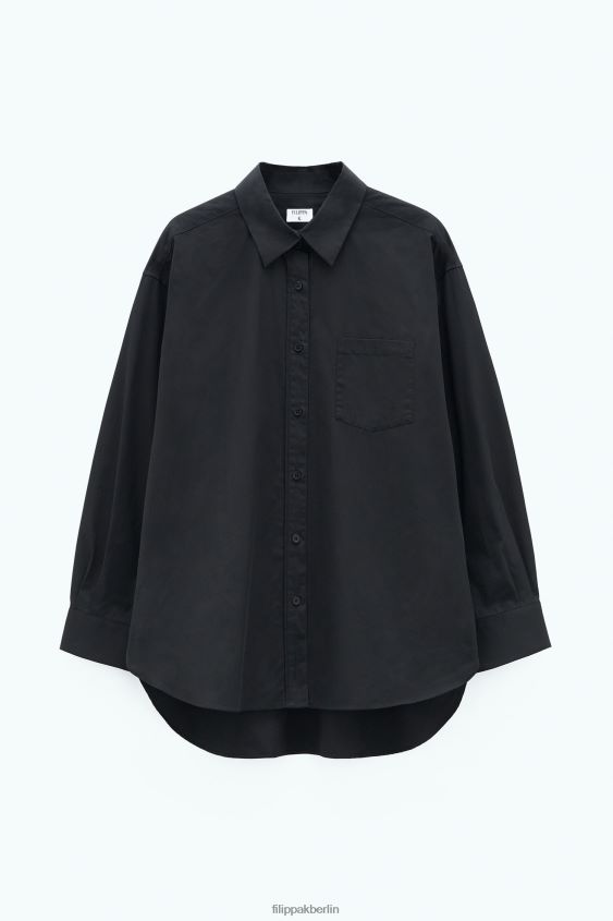 Filippa K L8HHT187 Bekleidung Schwarz Frauen Sammy-Shirt