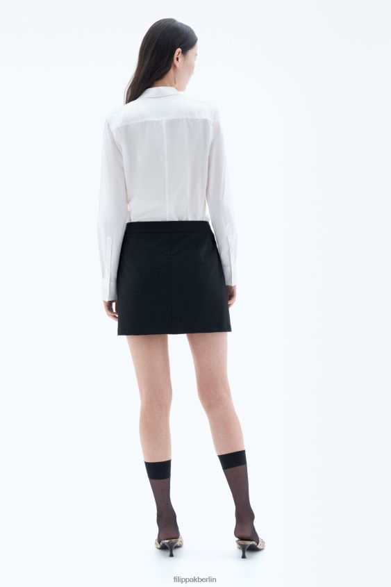 Filippa K L8HHT189 Bekleidung Weiß Frauen klassisches Stretchhemd
