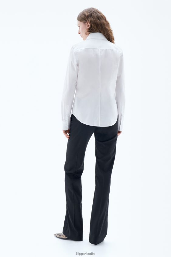 Filippa K L8HHT193 Bekleidung Weiß Frauen Popeline-Hemd