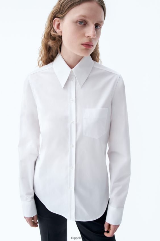 Filippa K L8HHT193 Bekleidung Weiß Frauen Popeline-Hemd