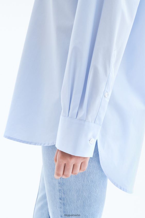 Filippa K L8HHT194 Bekleidung sanftes Blau Frauen Sammy-Shirt