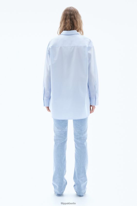 Filippa K L8HHT194 Bekleidung sanftes Blau Frauen Sammy-Shirt