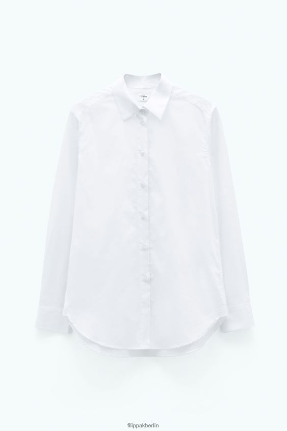 Filippa K L8HHT198 Bekleidung Weiß Frauen Jane-Shirt