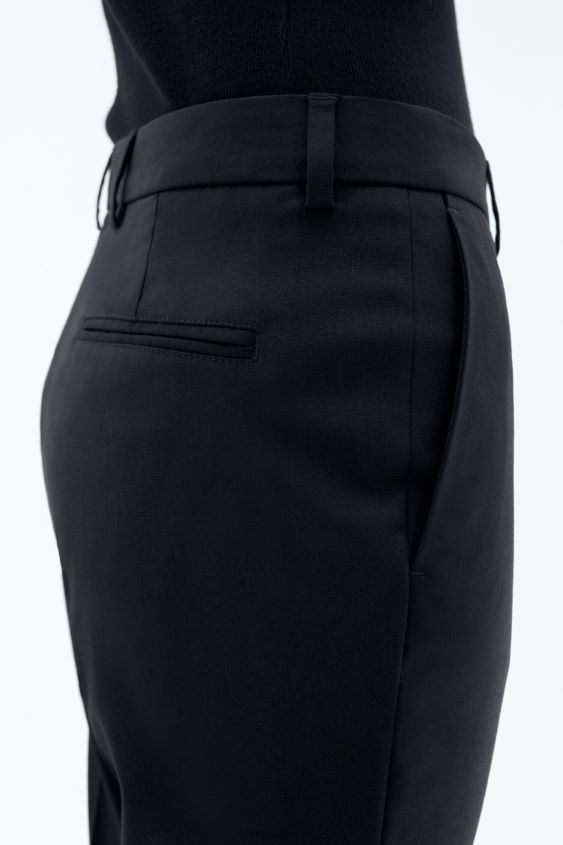 Filippa K L8HHT100 Bekleidung Schwarz Frauen Emma kurze Hose aus cooler Wolle