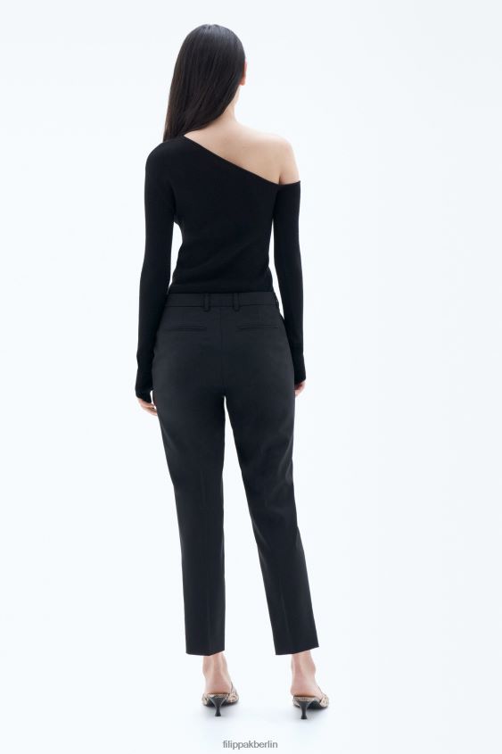 Filippa K L8HHT100 Bekleidung Schwarz Frauen Emma kurze Hose aus cooler Wolle