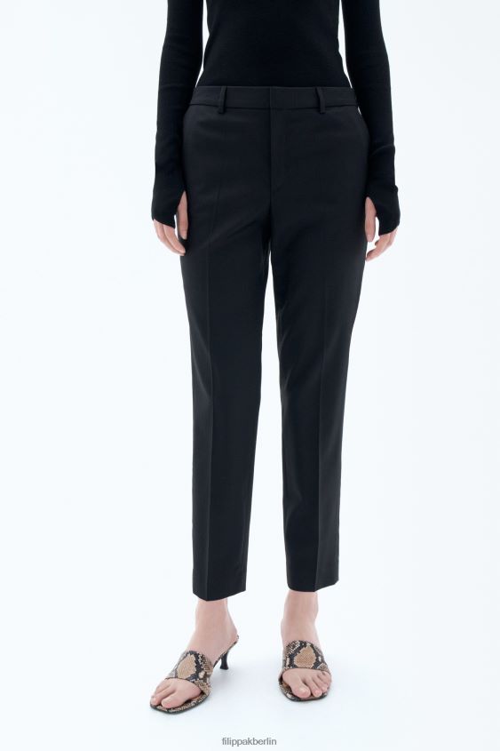 Filippa K L8HHT100 Bekleidung Schwarz Frauen Emma kurze Hose aus cooler Wolle