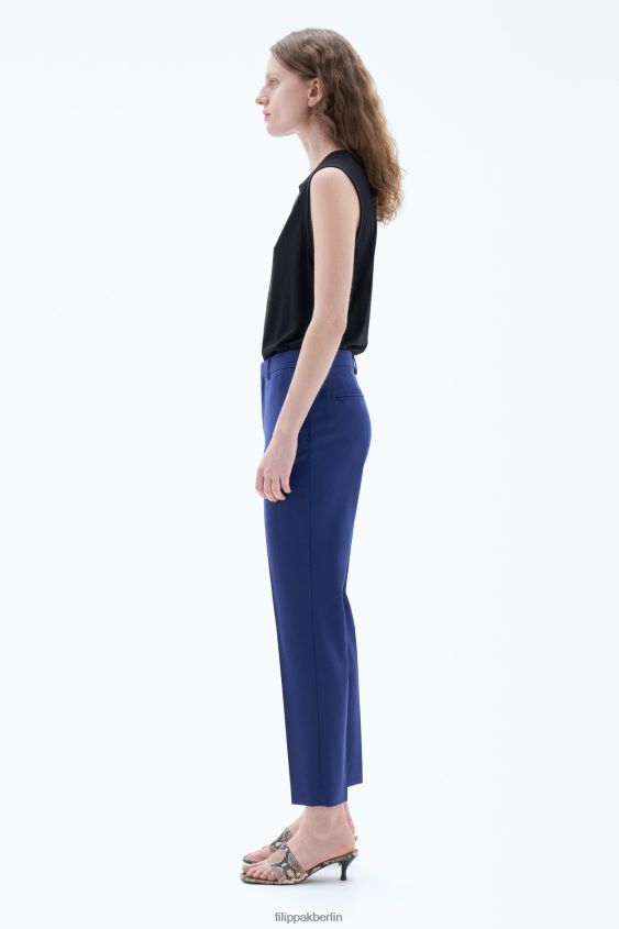 Filippa K L8HHT101 Bekleidung Meerblau Frauen Emma kurze Hose aus cooler Wolle