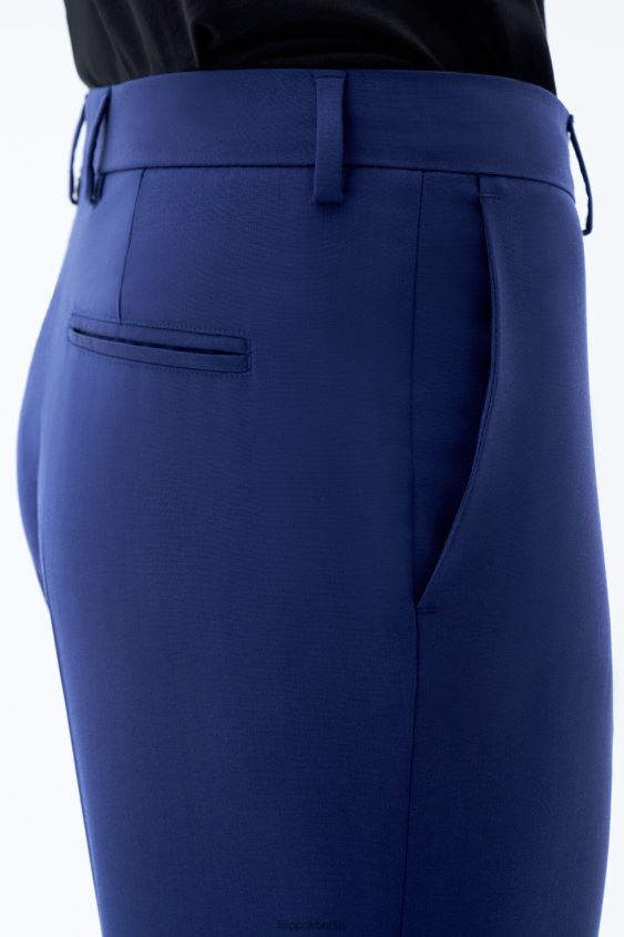 Filippa K L8HHT101 Bekleidung Meerblau Frauen Emma kurze Hose aus cooler Wolle