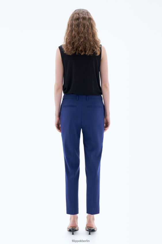 Filippa K L8HHT101 Bekleidung Meerblau Frauen Emma kurze Hose aus cooler Wolle