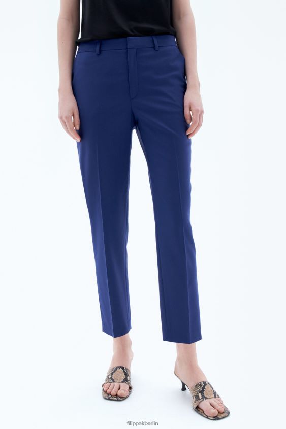 Filippa K L8HHT101 Bekleidung Meerblau Frauen Emma kurze Hose aus cooler Wolle