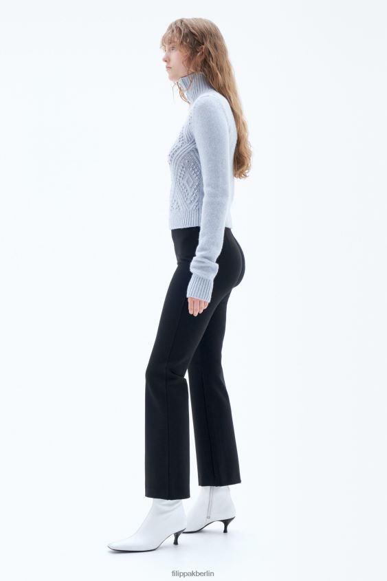 Filippa K L8HHT102 Bekleidung Schwarz Frauen Ausgestellte Hose aus Jersey