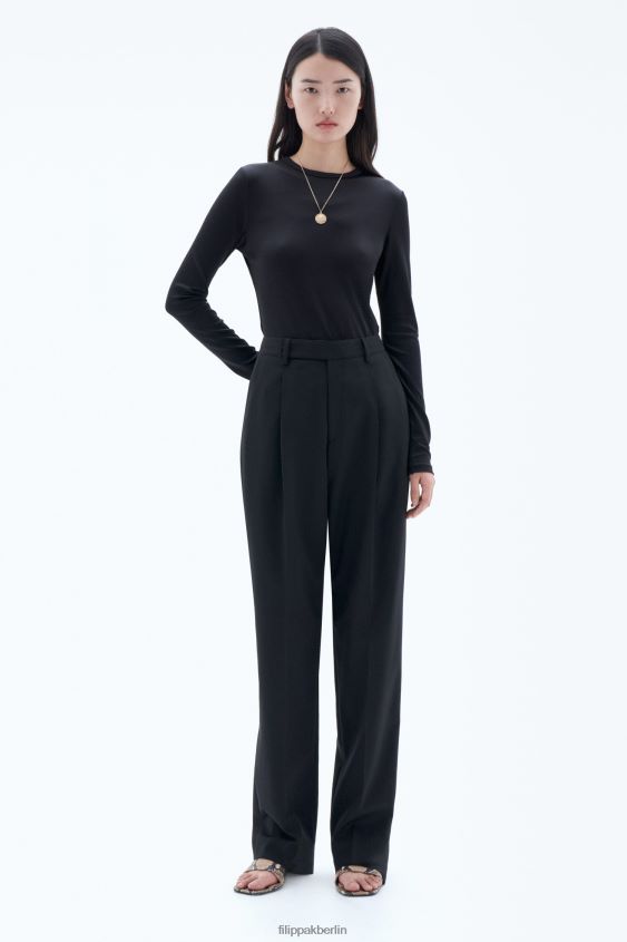 Filippa K L8HHT103 Bekleidung Schwarz Frauen Julie-Hose