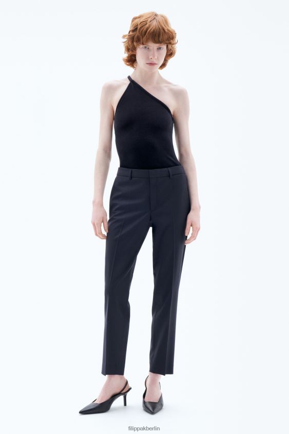 Filippa K L8HHT104 Bekleidung dunkles Marineblau Frauen Emma kurze Hose aus cooler Wolle