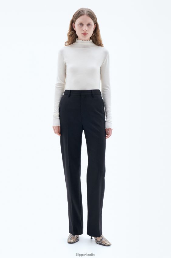Filippa K L8HHT105 Bekleidung Schwarz Frauen Cara Cool Wollhose