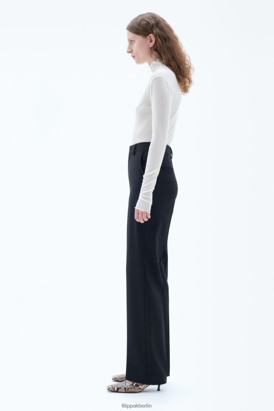 Filippa K L8HHT105 Bekleidung Schwarz Frauen Cara Cool Wollhose