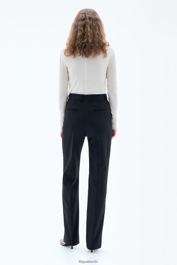 Filippa K L8HHT105 Bekleidung Schwarz Frauen Cara Cool Wollhose