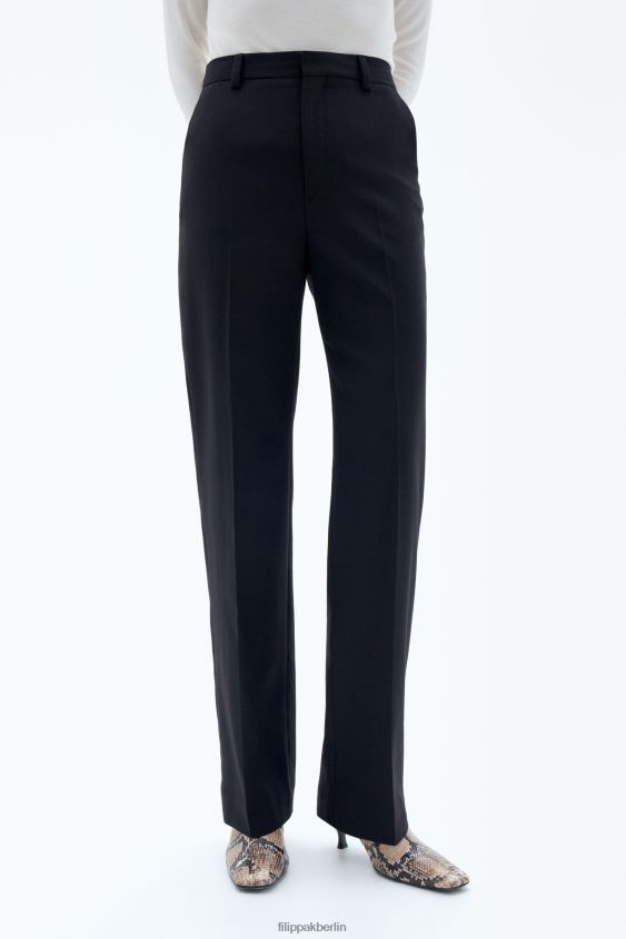 Filippa K L8HHT105 Bekleidung Schwarz Frauen Cara Cool Wollhose