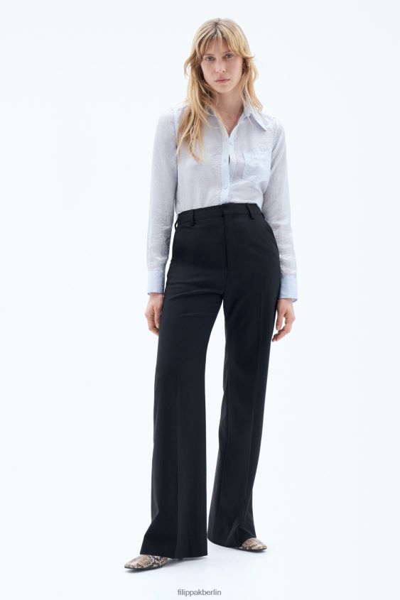Filippa K L8HHT107 Bekleidung Schwarz Frauen Stevie-Wollhose