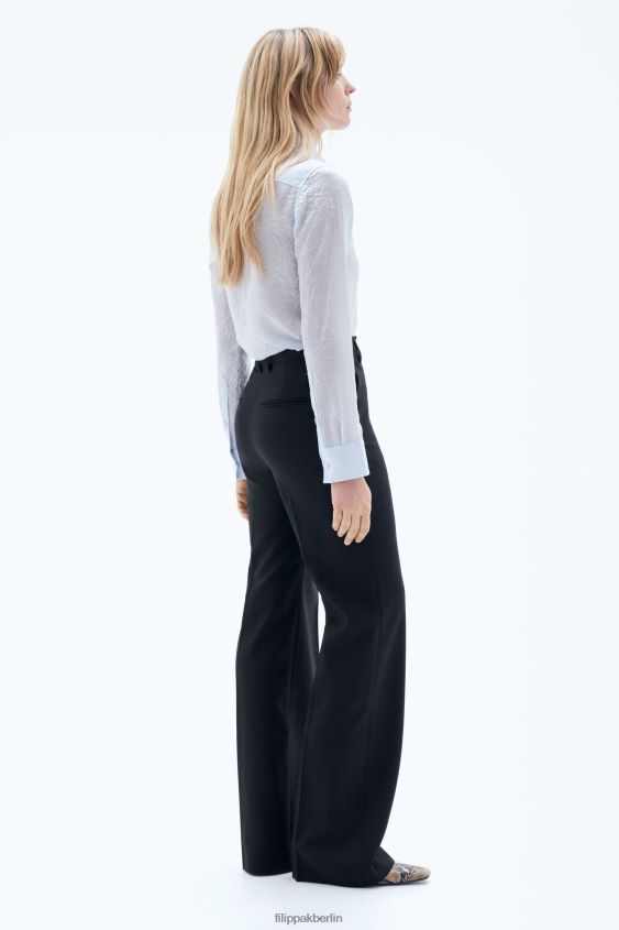 Filippa K L8HHT107 Bekleidung Schwarz Frauen Stevie-Wollhose