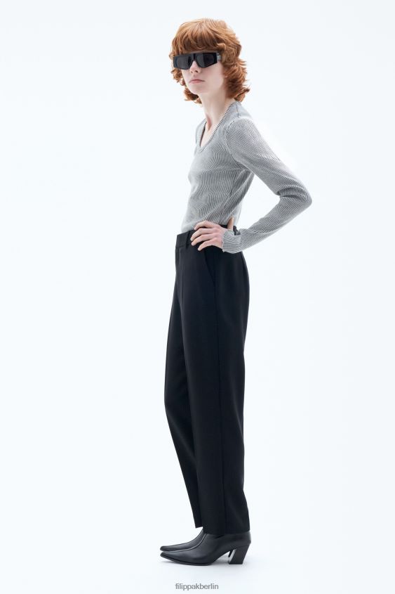 Filippa K L8HHT108 Bekleidung Schwarz Frauen Nica-Hose